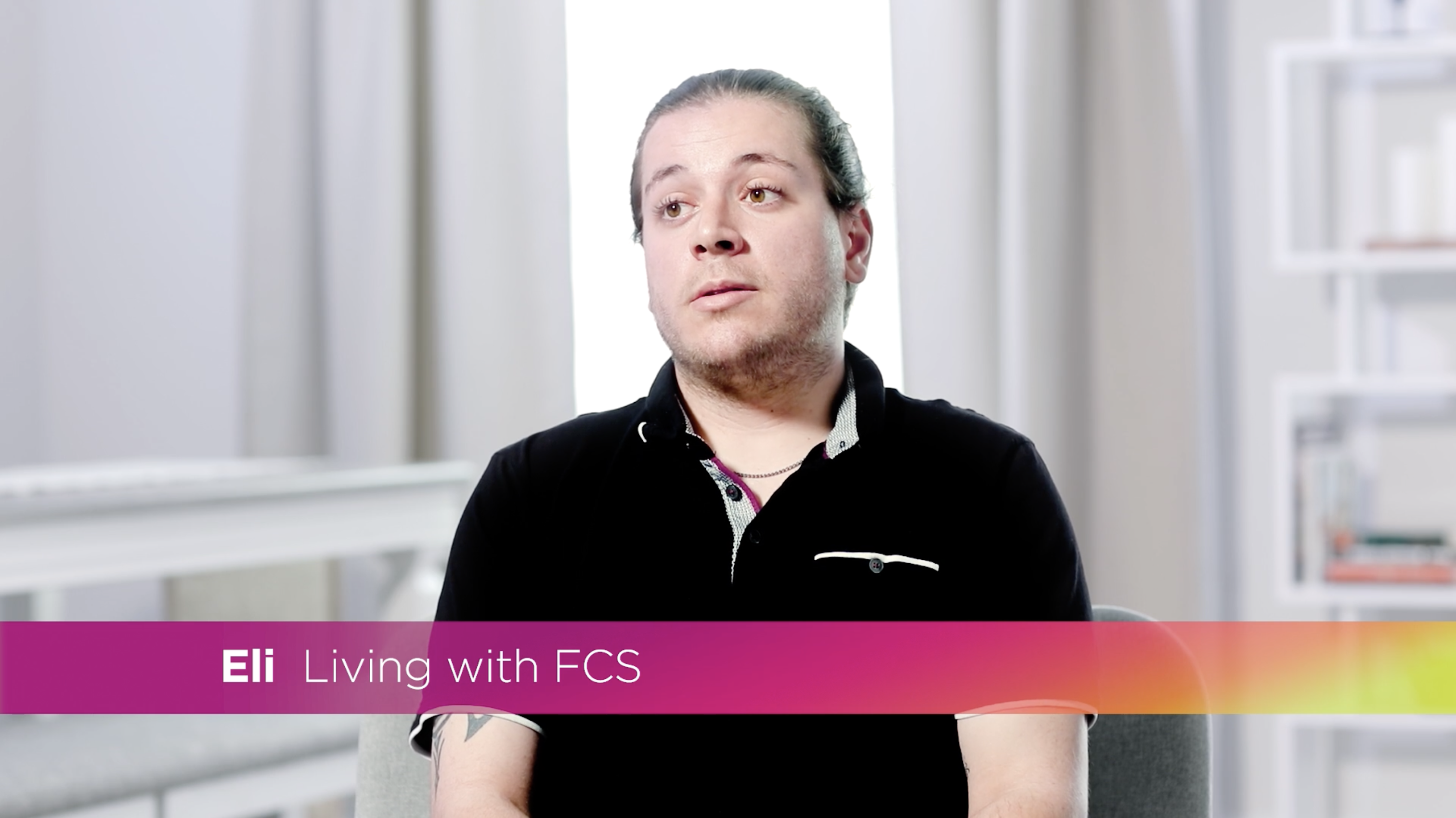 Video thumbnail of Eli, Living with FCS.