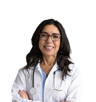 Headshot of an actor portraying a lipid specialist.