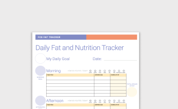 Daily Fat & Nutrition Tracker Fact Sheet