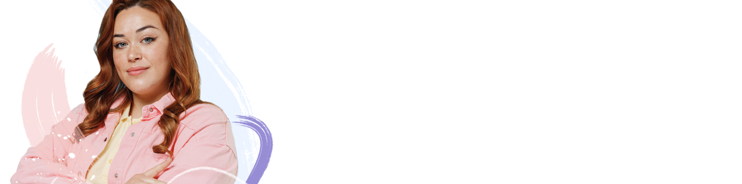 A woman with her arms crossed.