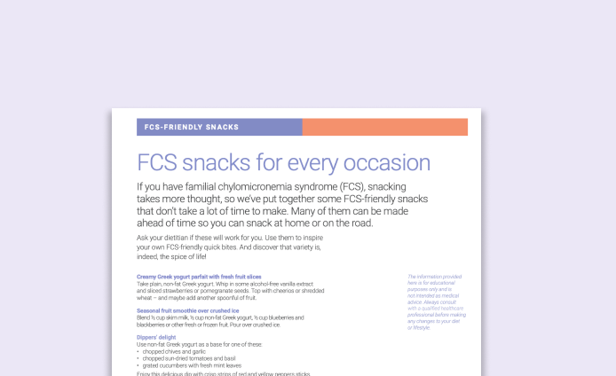 FCS Snacks For Every Occasion Fact Sheet