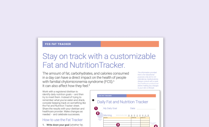 Instructions For Daily Fat & Nutrition Tracker Fact Sheet