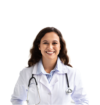 Headshot of an actor portraying a primary care physician.