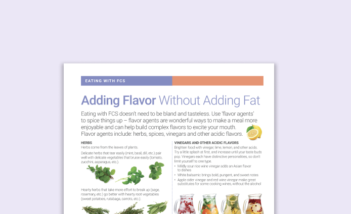 Adding Flavor without Adding Fat