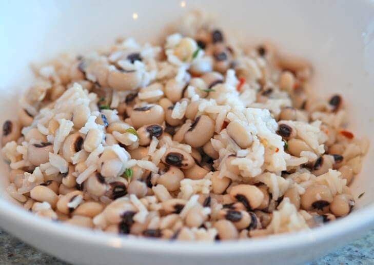 Black-Eyed Peas And Rice