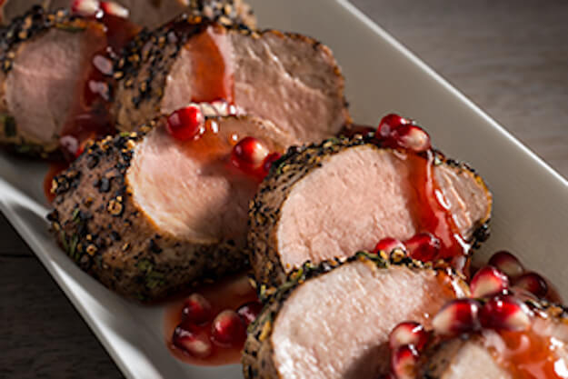 Pork Tenderloin With Pomegranate Sauce