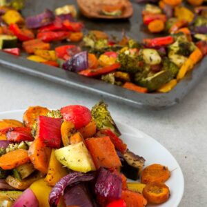 Roasted Rainbow Vegetables Thumbnail